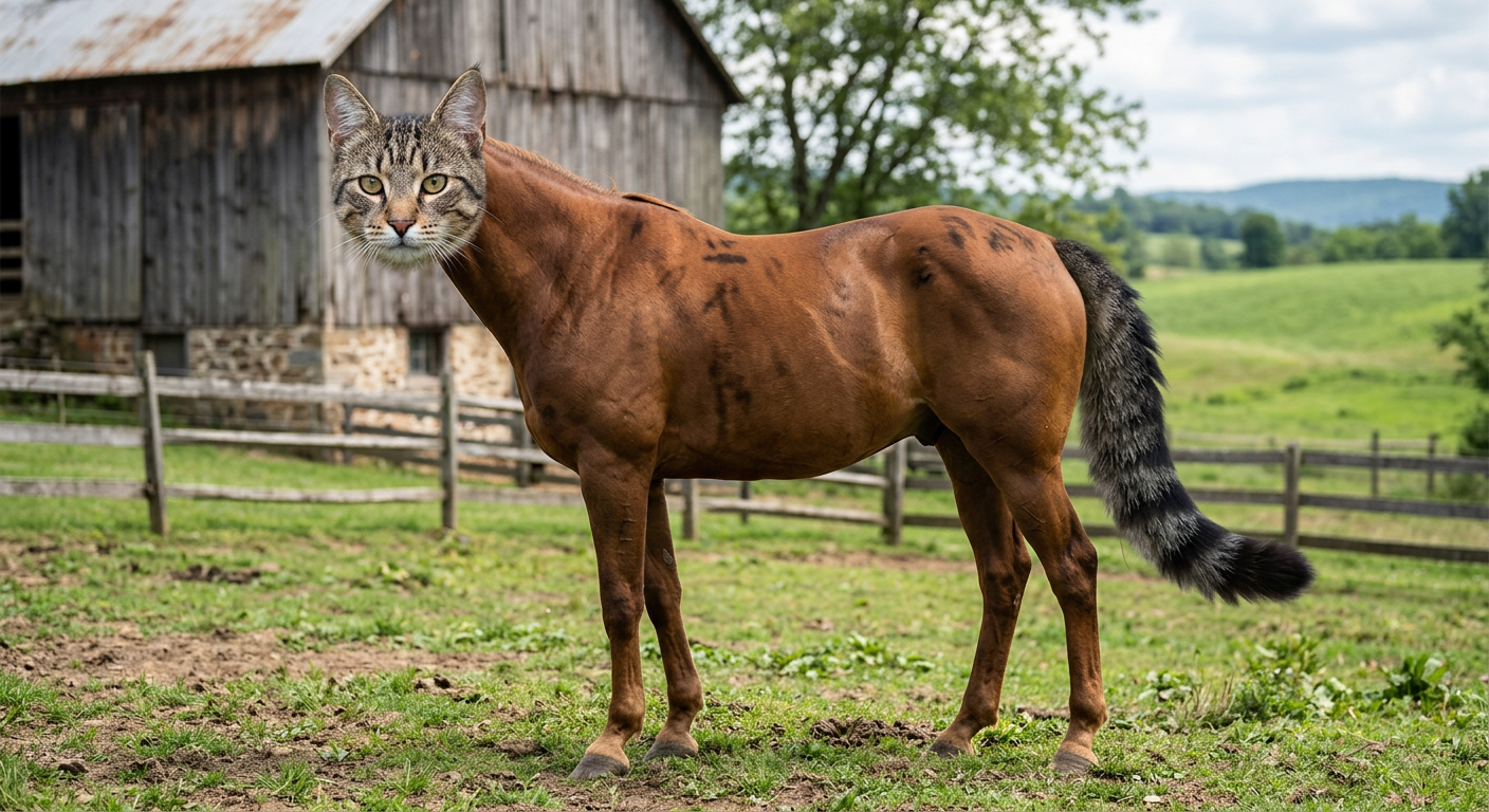 A Cat With a Horse's Body