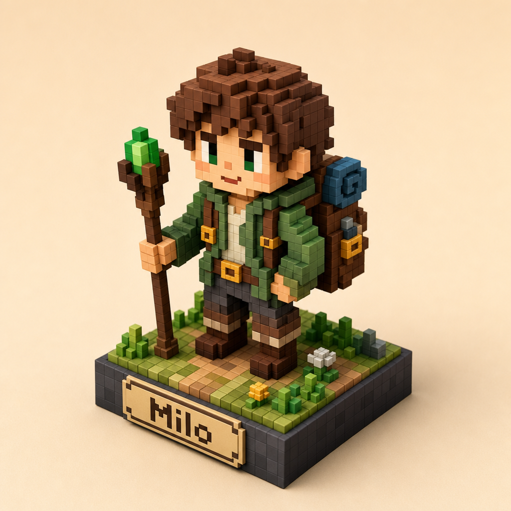 AI Voxel Figure Prompt