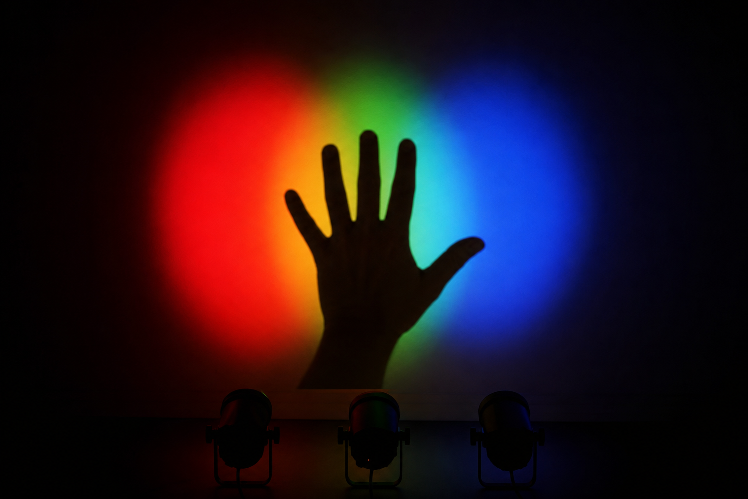 Three Lamps, One Hand