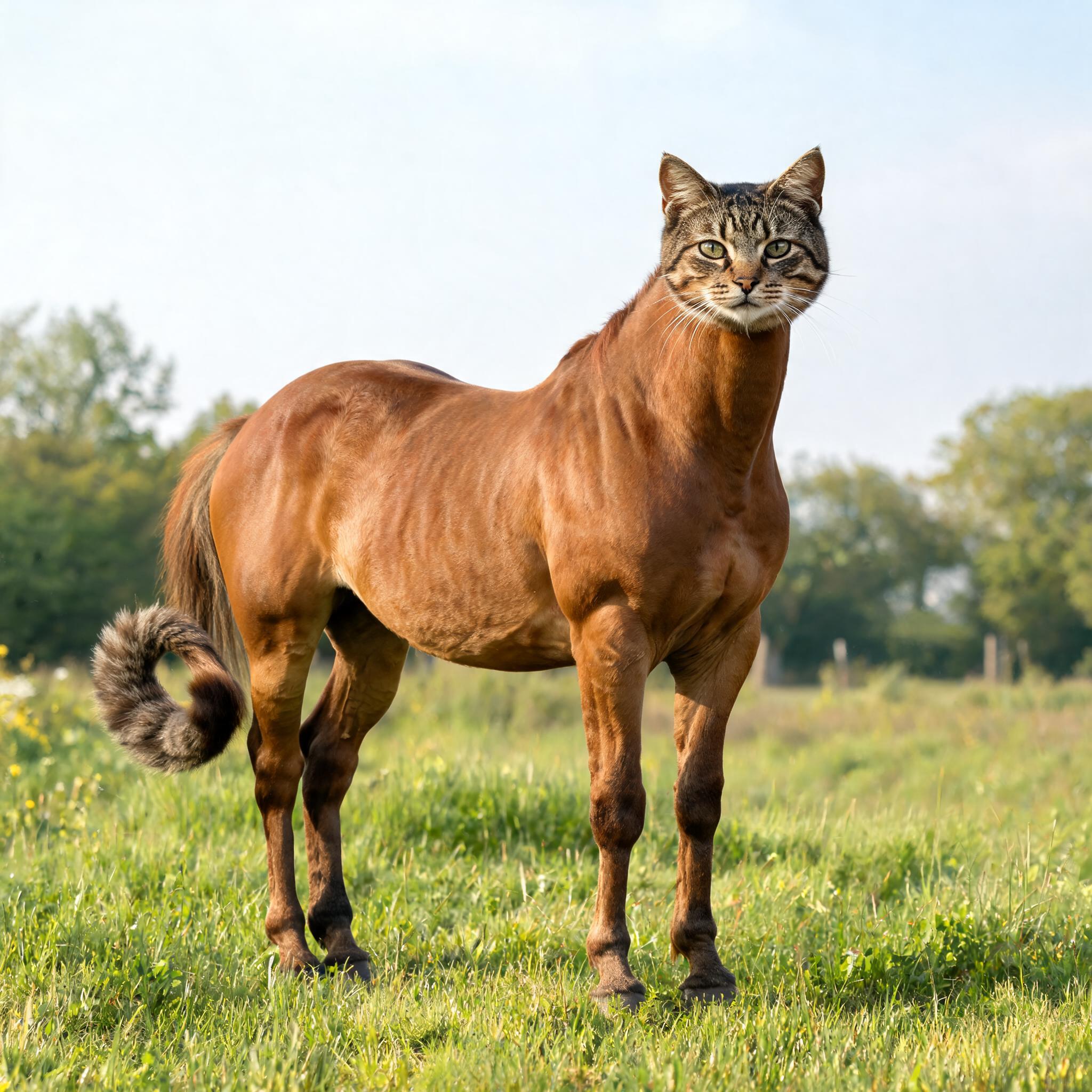 A Cat With a Horse's Body