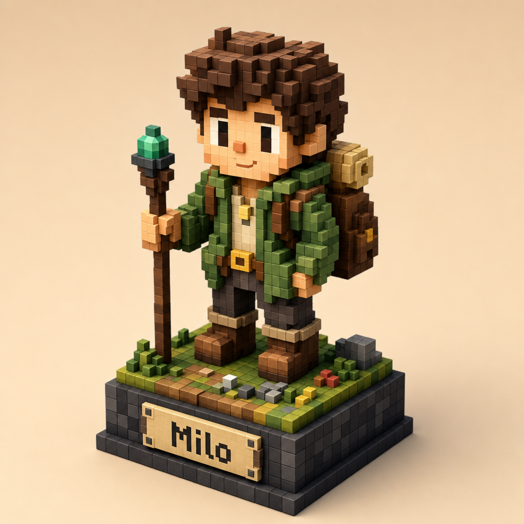 AI Voxel Figure Prompt